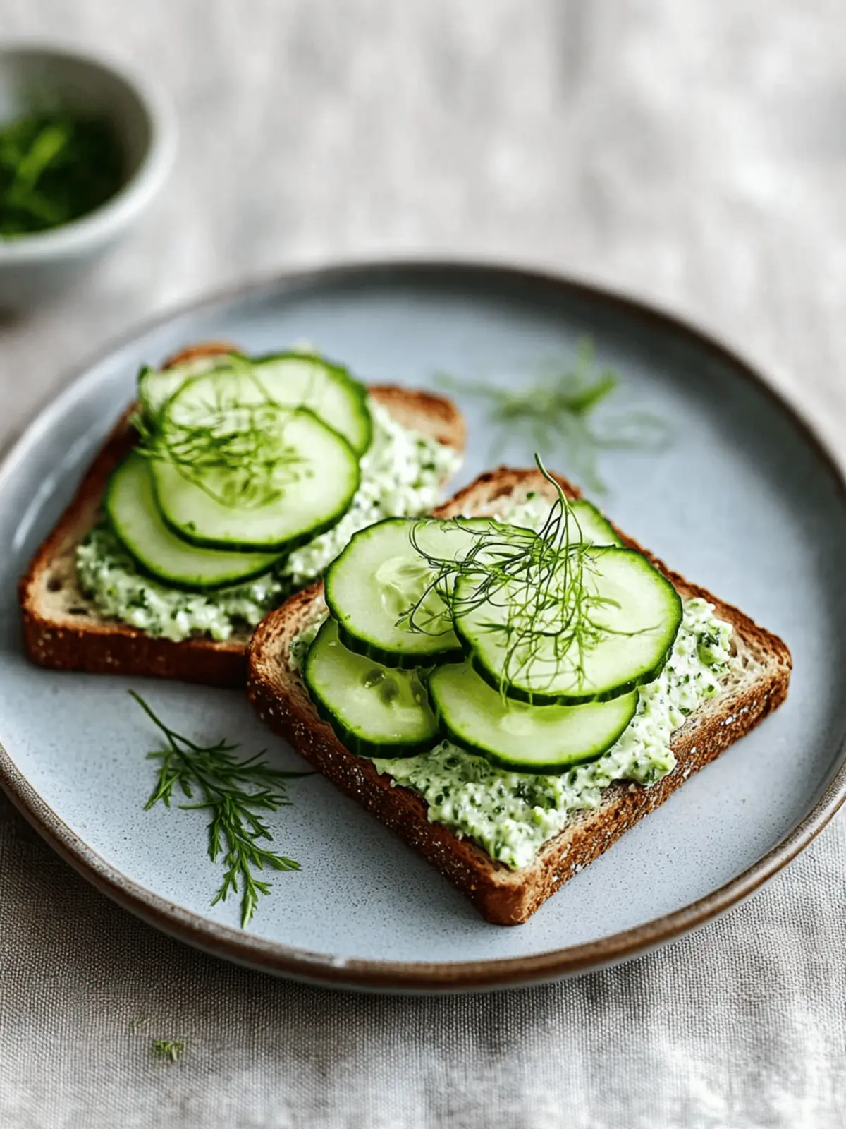 Matcha Cucumber Tea Sandwich