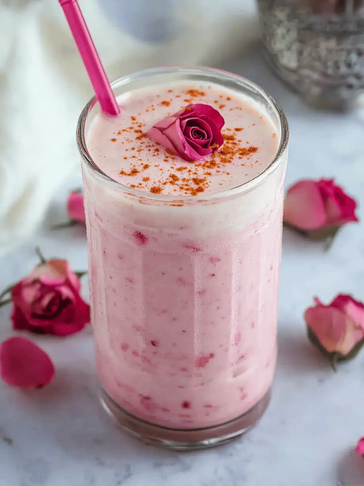 Rose Cardamom Lassi