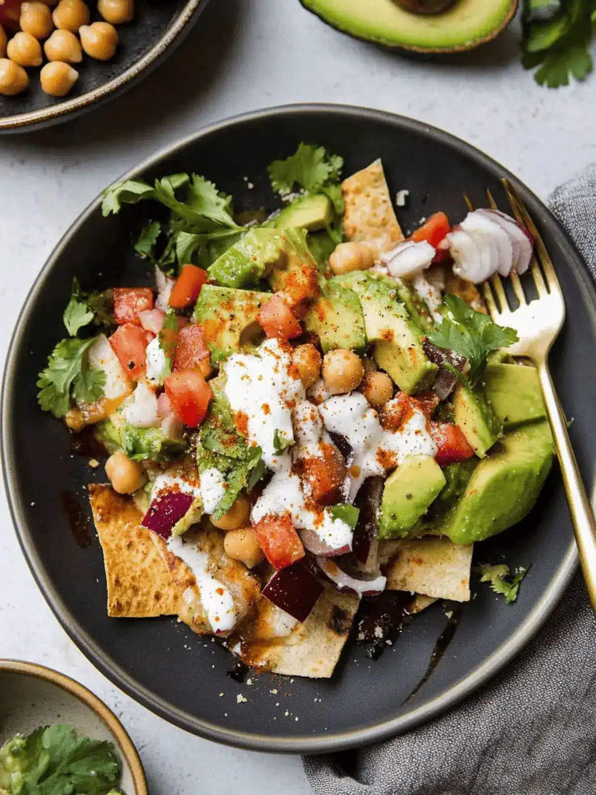 Avocado Chickpea Chaat