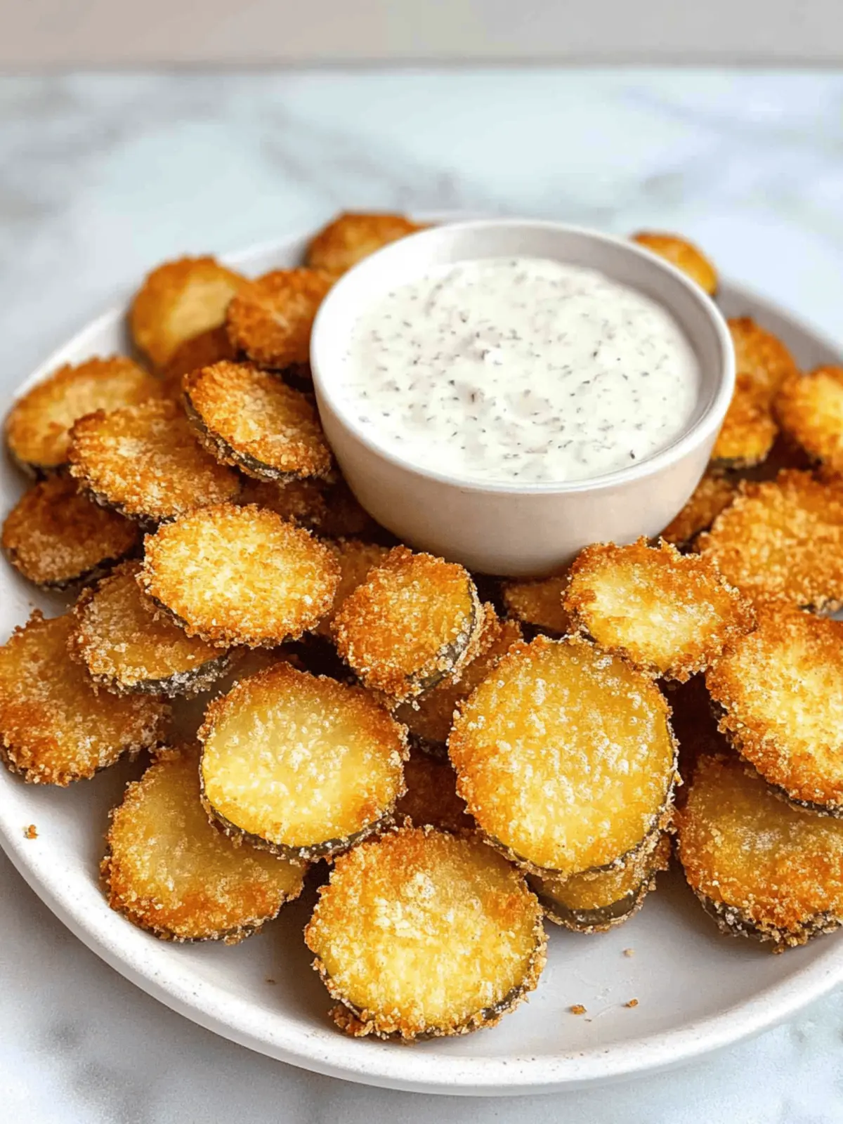 Crispy Air Fryer Fried Pickles with Zesty Dip Delight 3 Air Fryer Fried Pickles