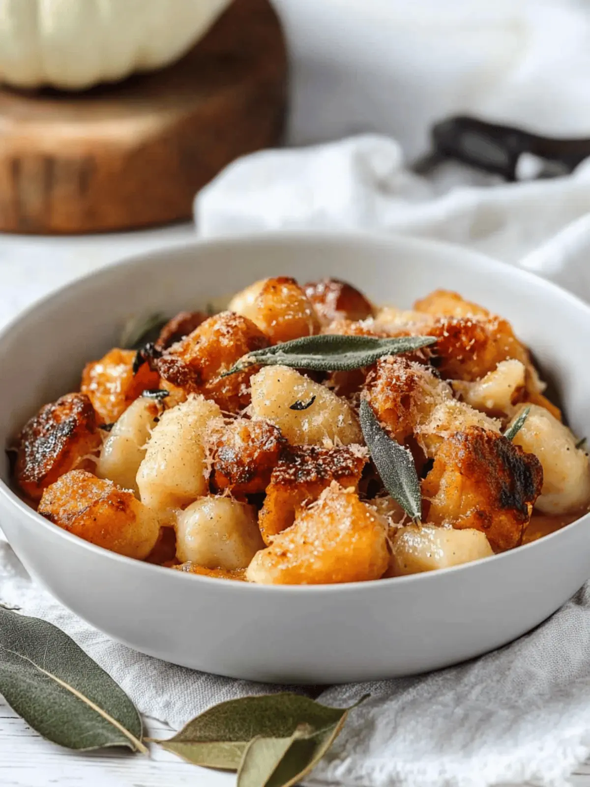 Air Fryer Pumpkin Gnocchi Bake