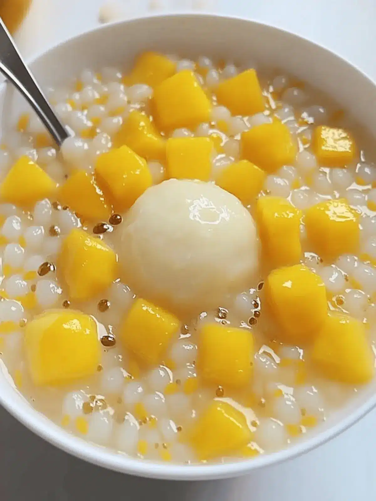 Mango Glutinous Rice Balls: A Tropical Delight to Savor 2 Mango Glutinous Rice Balls
