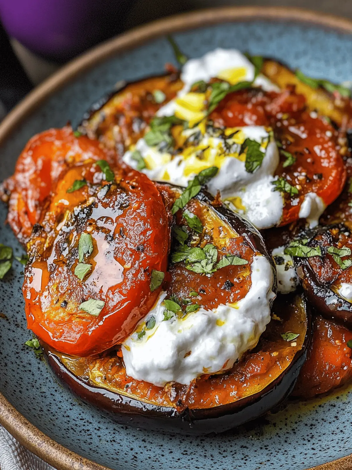Borani Banjan Recipe (Vegan Afghan Eggplant)