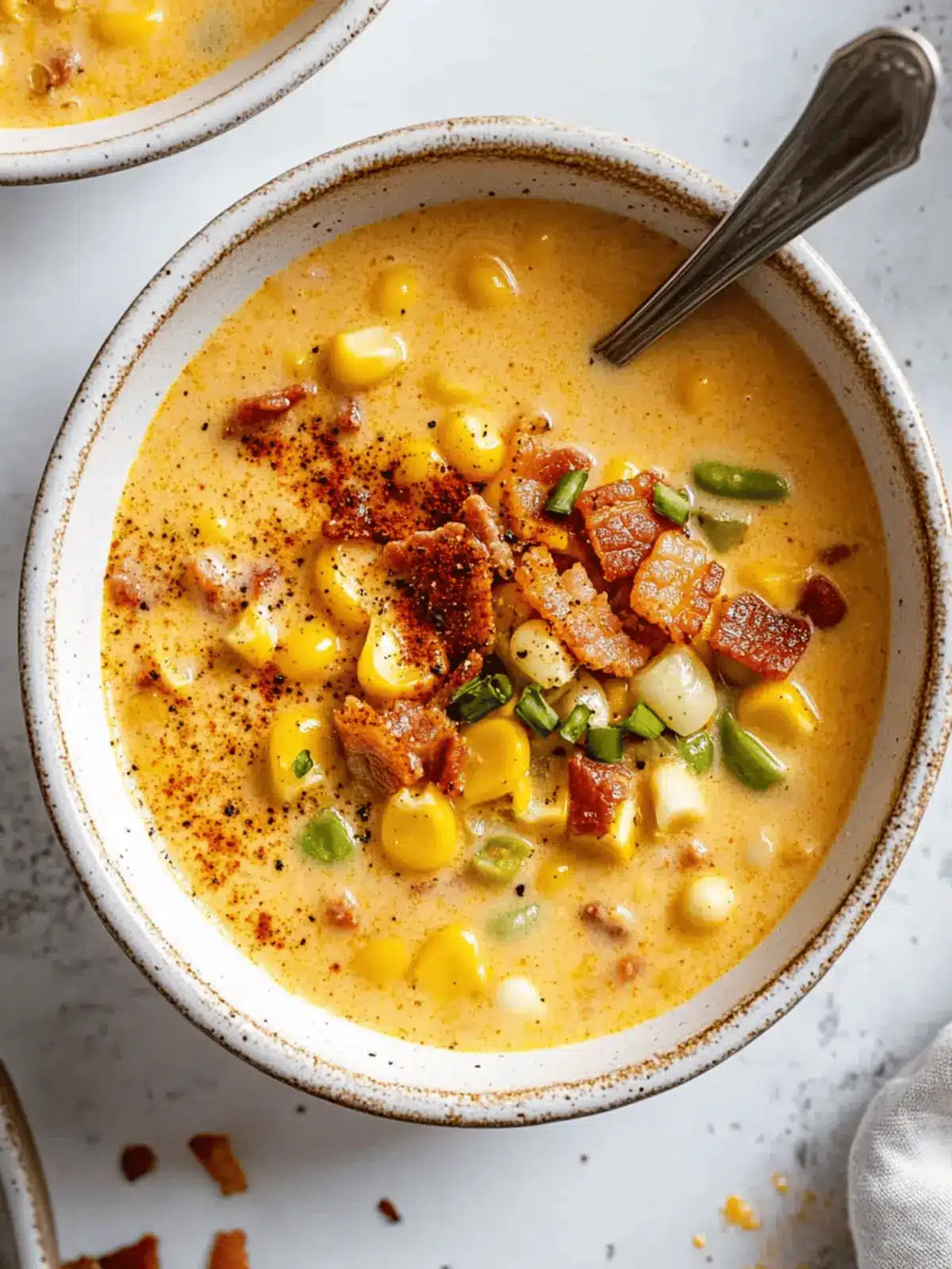 Corn Chowder with Bacon & Smoked Paprika