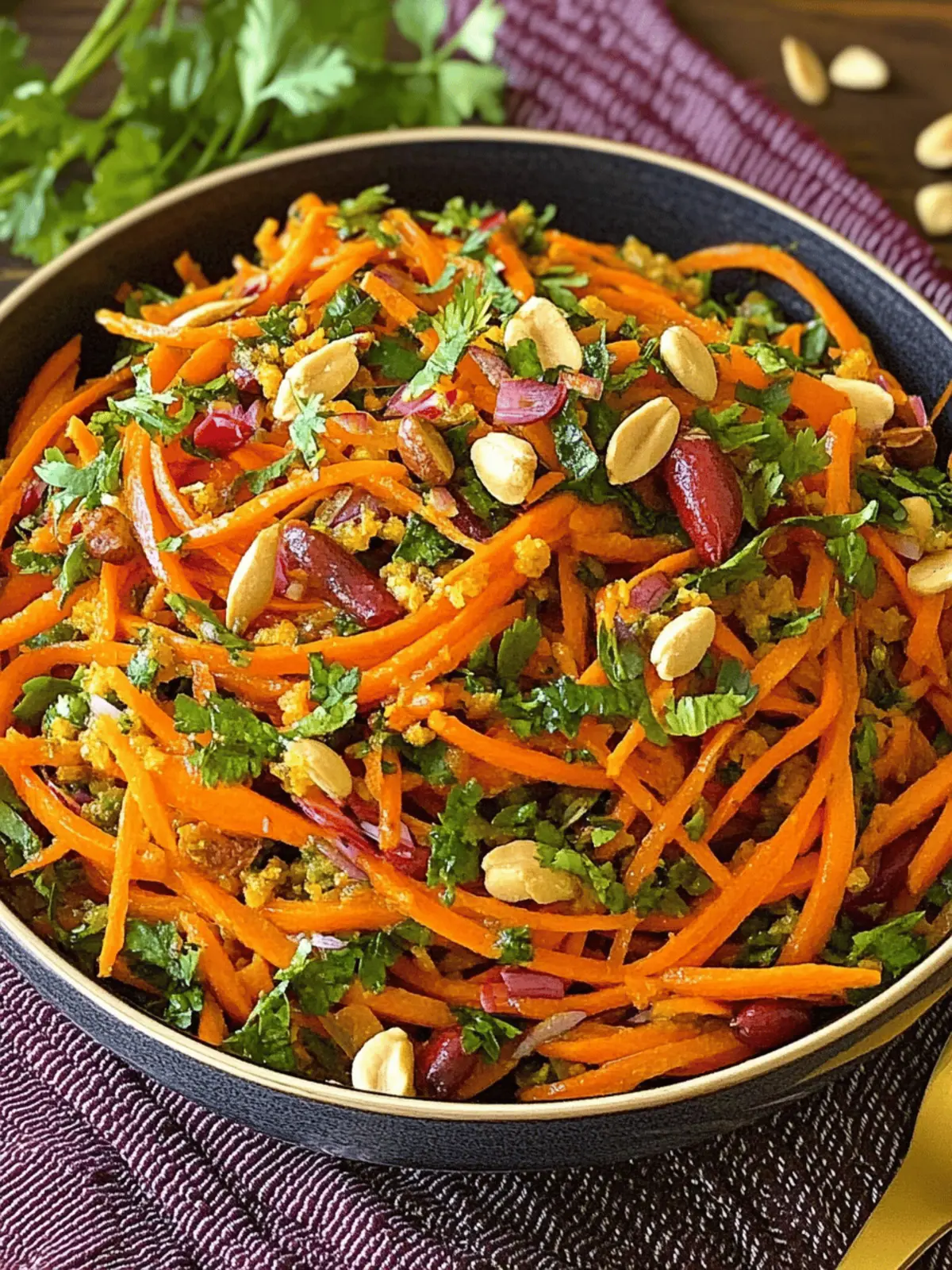 Moroccan Carrot Salad With Citrus Turmeric Dressing