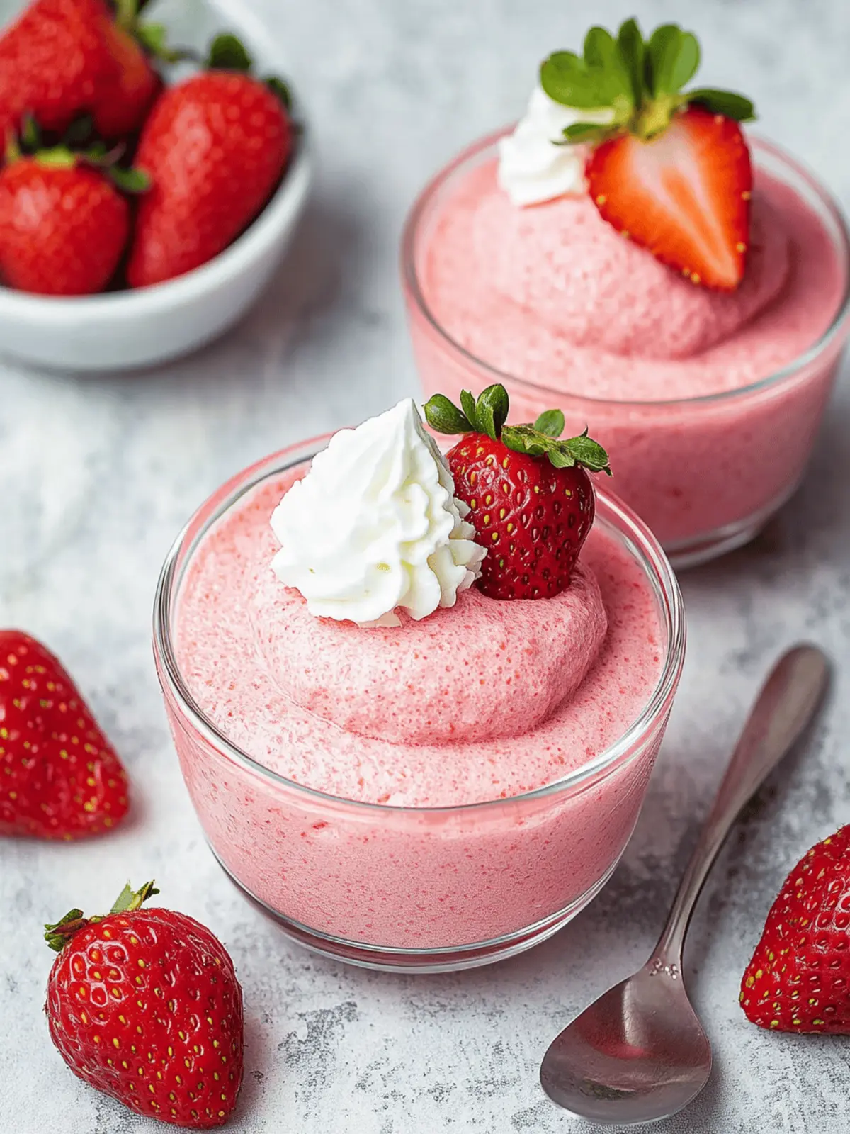 Strawberry Aquafaba Mousse