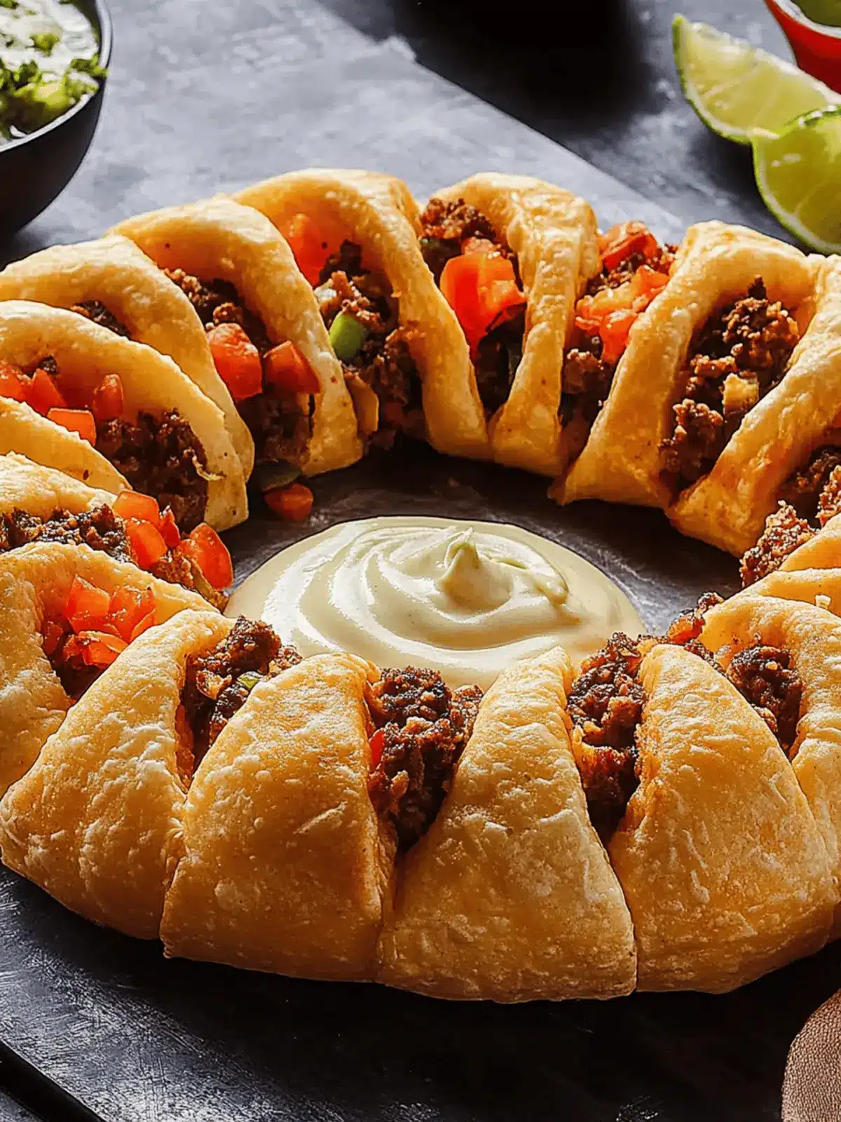 Creepy-Cool Spider Taco Ring: Fun for Halloween Feasts 2 Spider Taco Ring