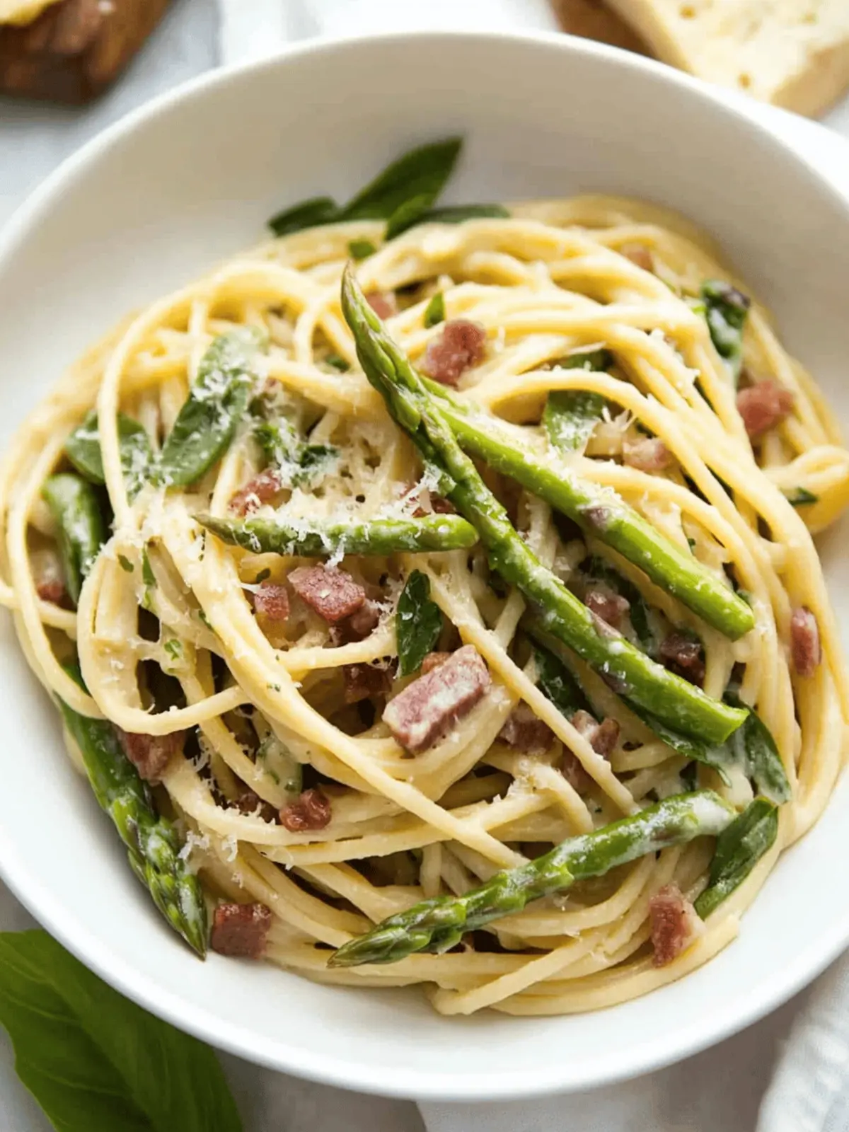 Creamy Asparagus Pancetta Pasta for Quick Dinner Bliss 2 Asparagus Pancetta Pasta