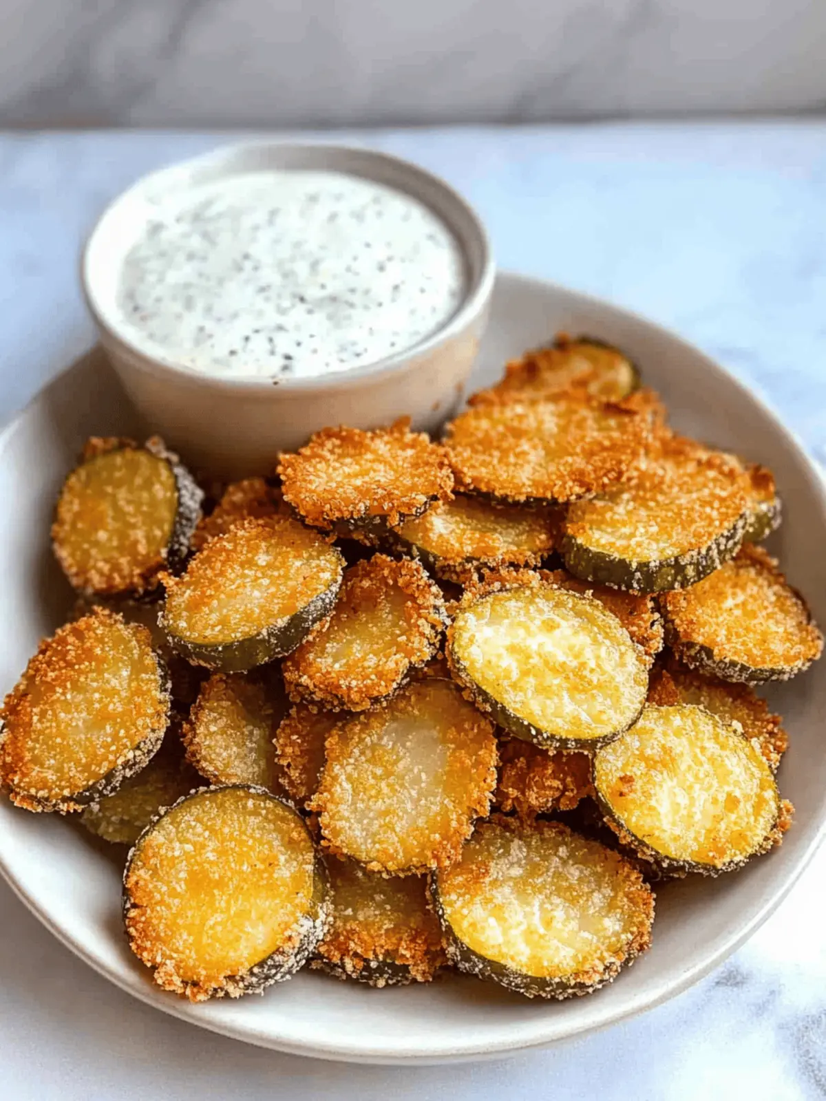Crispy Air Fryer Fried Pickles with Zesty Dip Delight 2 Air Fryer Fried Pickles