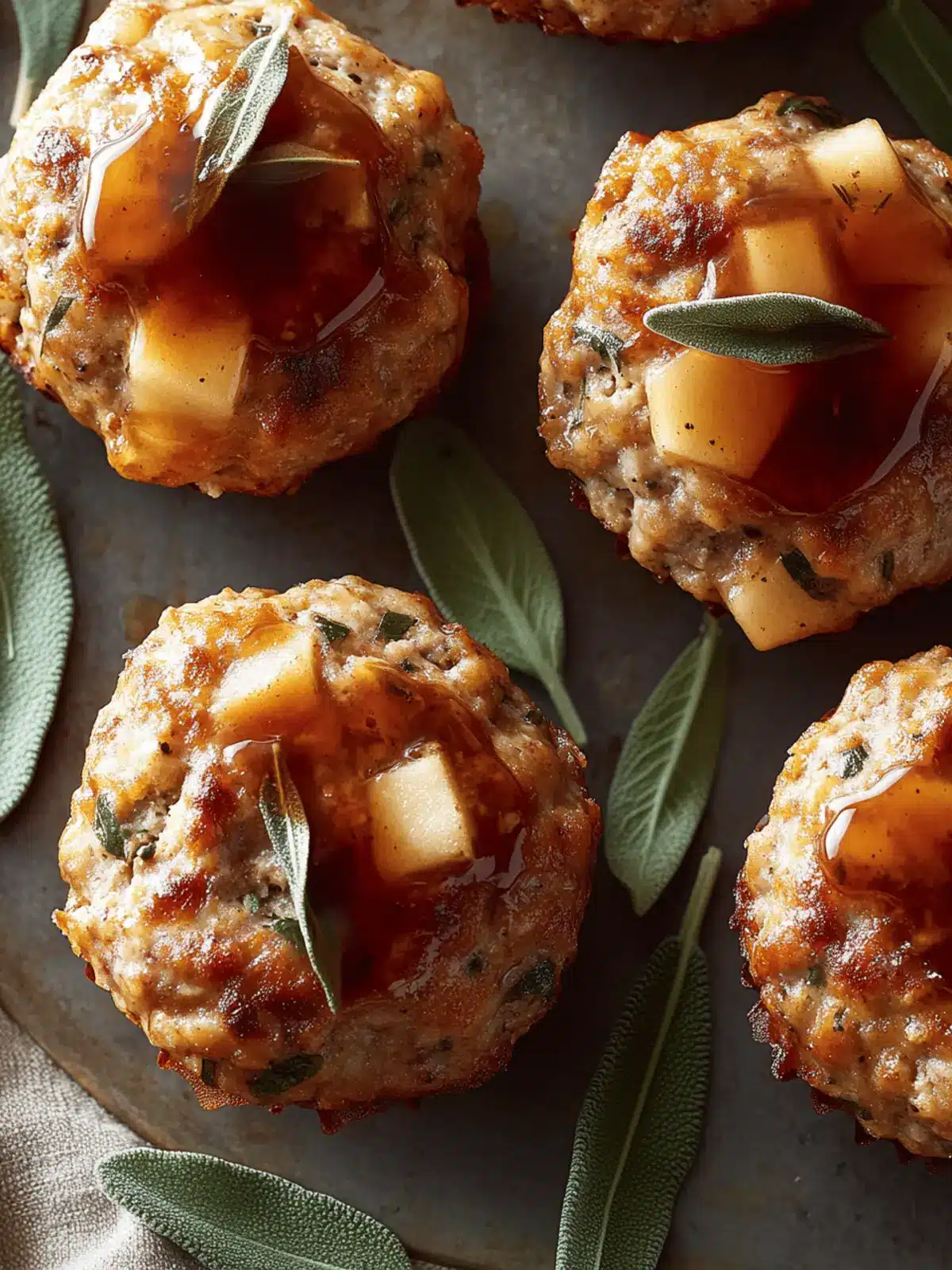 Apple & Sage Turkey Meatloaf Muffins