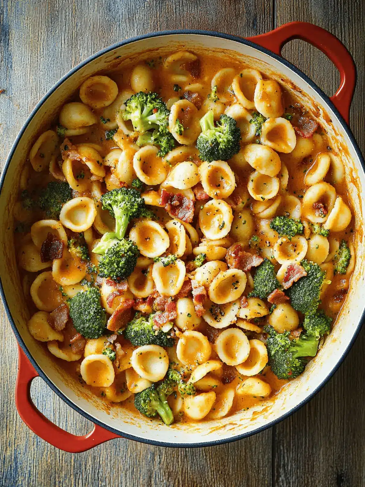 Spicy Bacon Broccoli Orecchiette