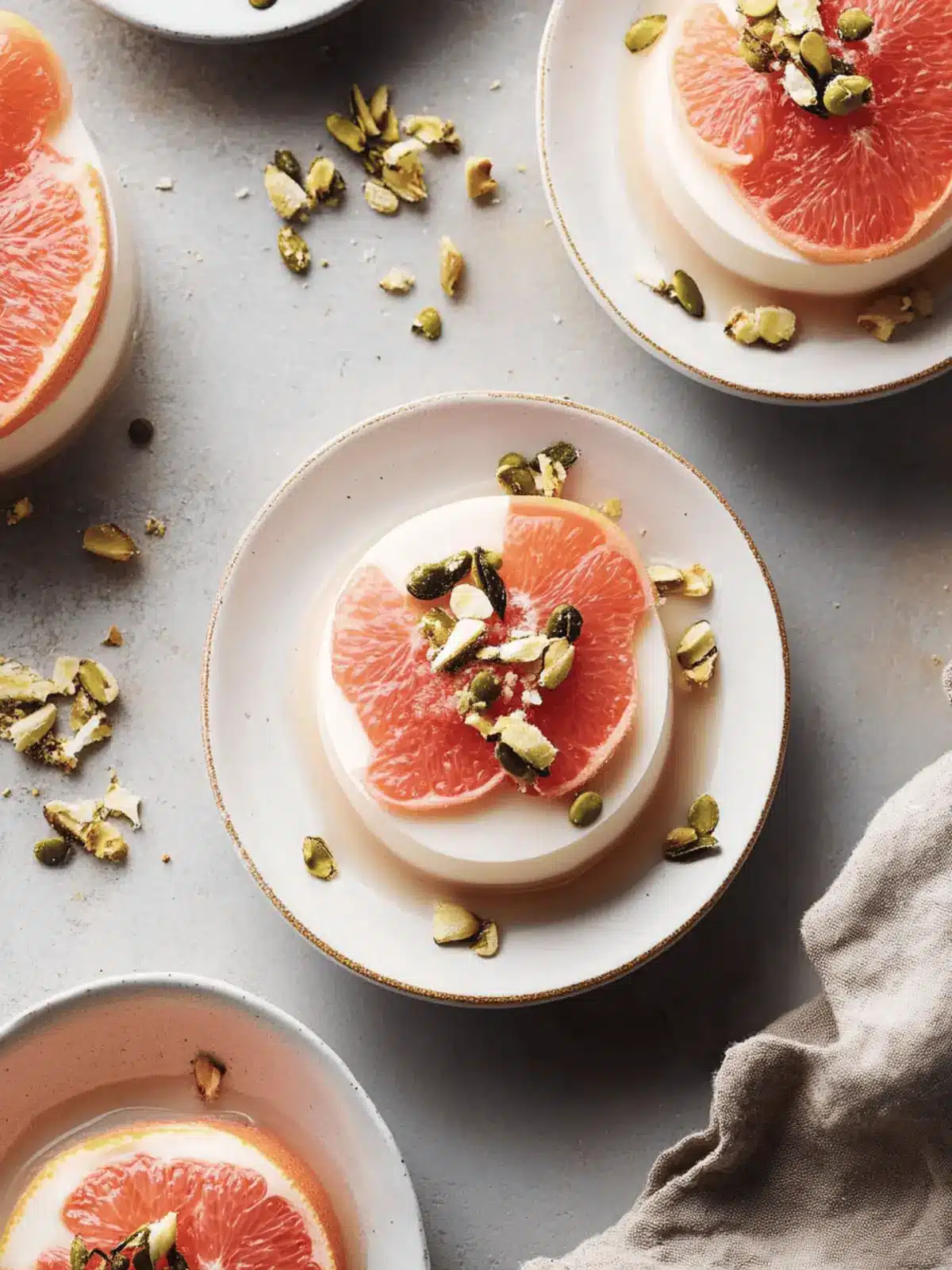 Grapefruit Panna Cotta