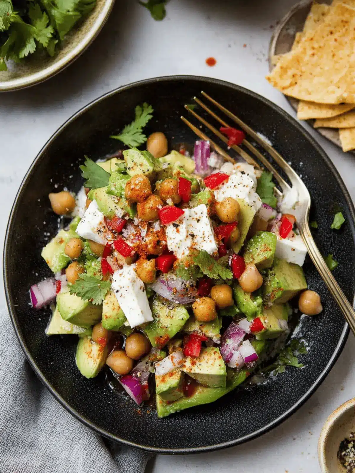 Avocado Chickpea Chaat