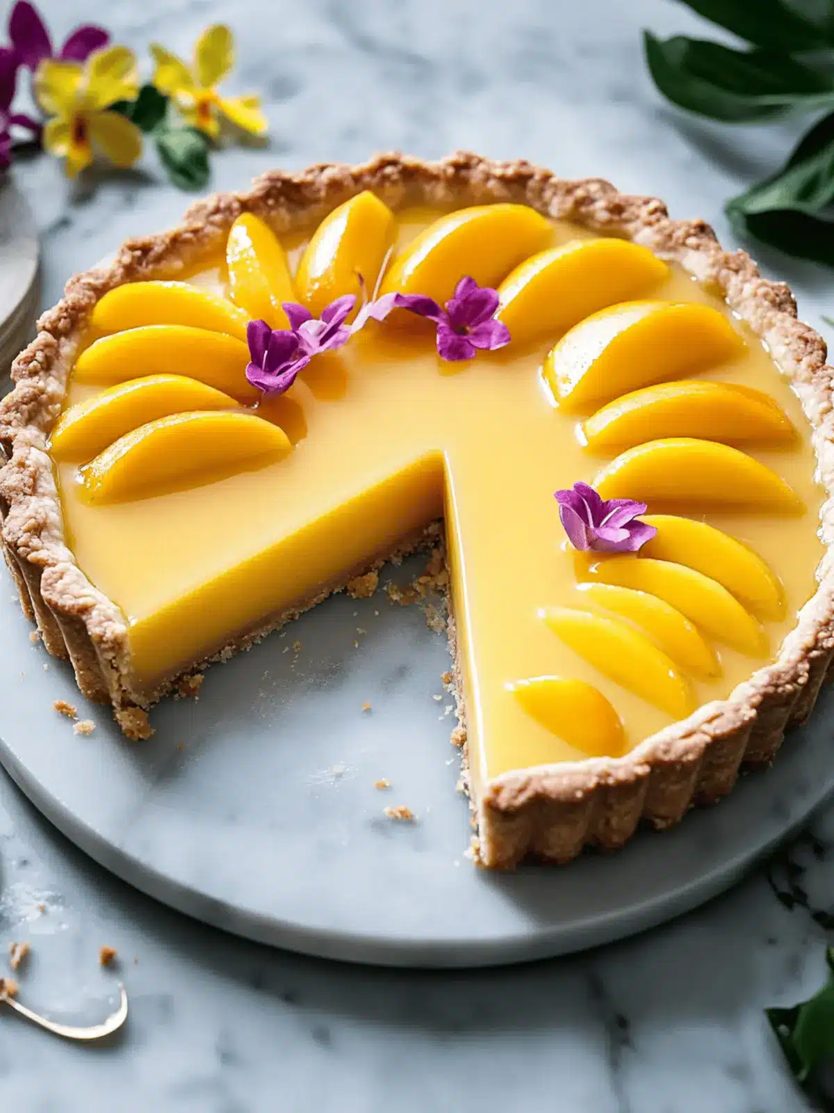 Mango Curd Tart