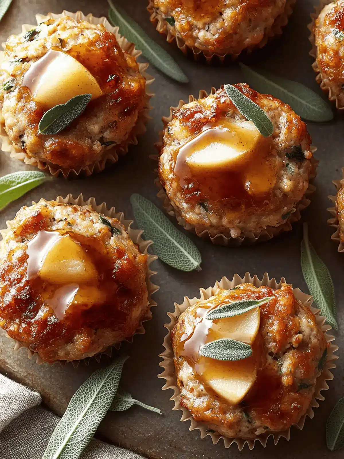 Apple & Sage Turkey Meatloaf Muffins