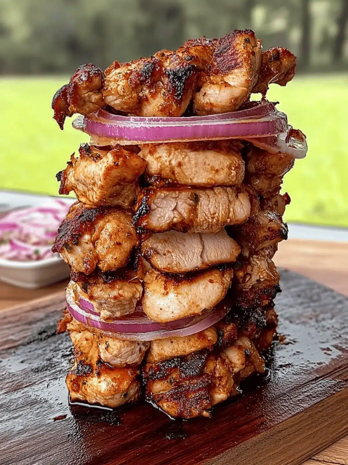Easy Chicken Shawarma Tower Baked in the Oven