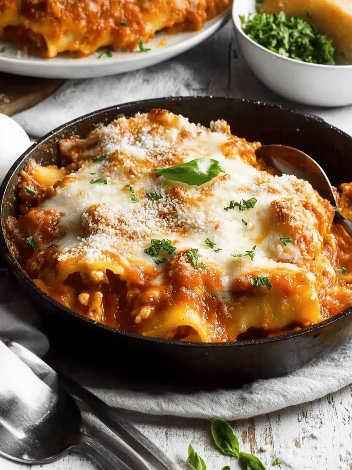 Easy Skillet Lasagna: Cheesy Comfort in Just 30 Minutes 2 Skillet Lasagna