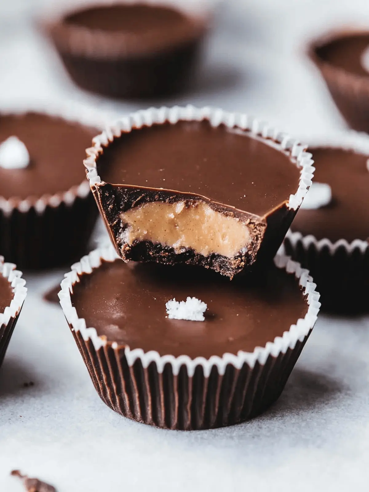 Frozen Peanut Butter Nutella Cups