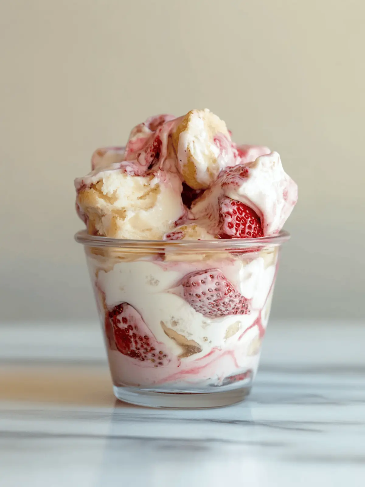 strawberry shortcake pudding