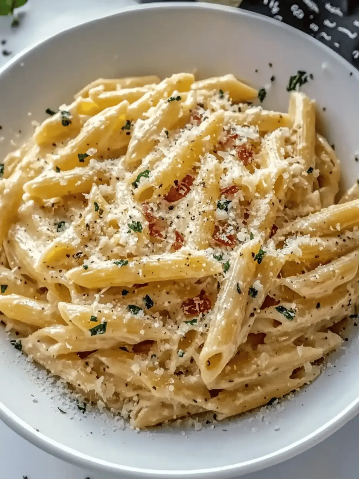One Pot Creamy Garlic Pasta