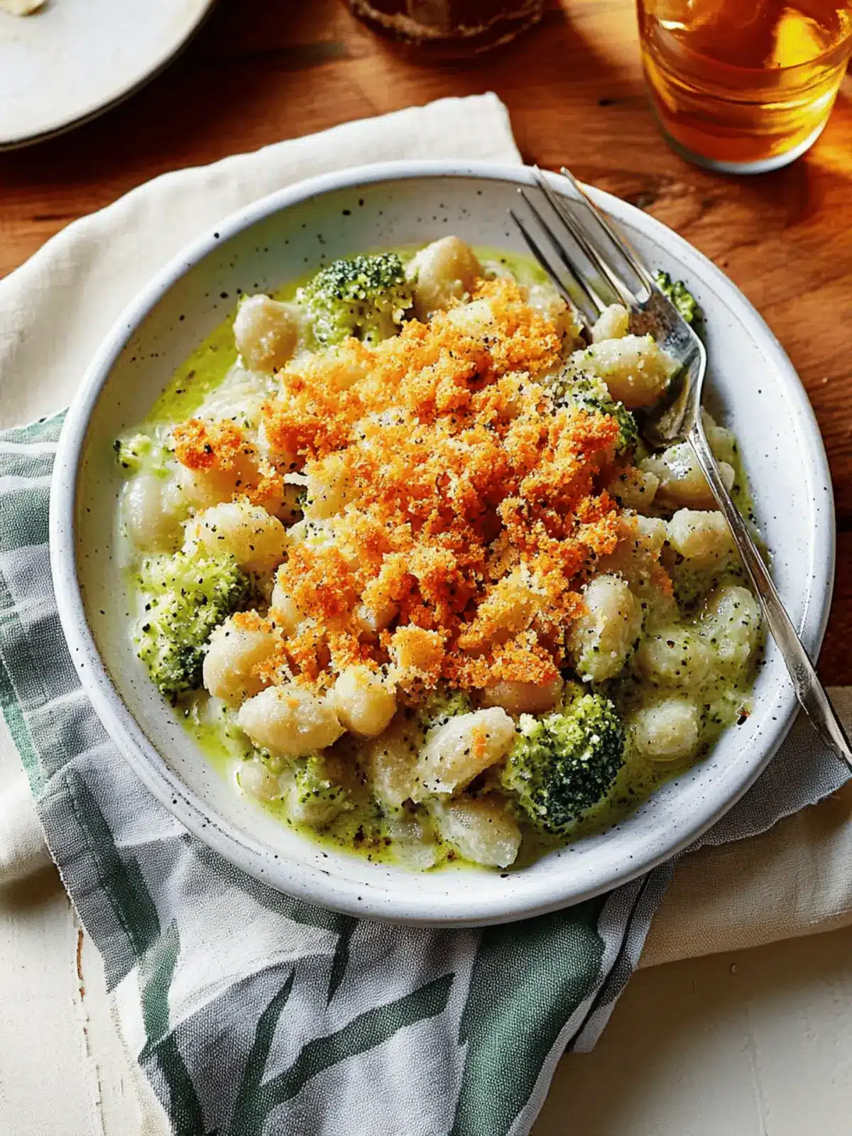 Broccoli Cheddar Beans with Crispy Cheddar Panko Magic 2 Broccoli Cheddar Beans with Crispy Cheddar Panko Recipe