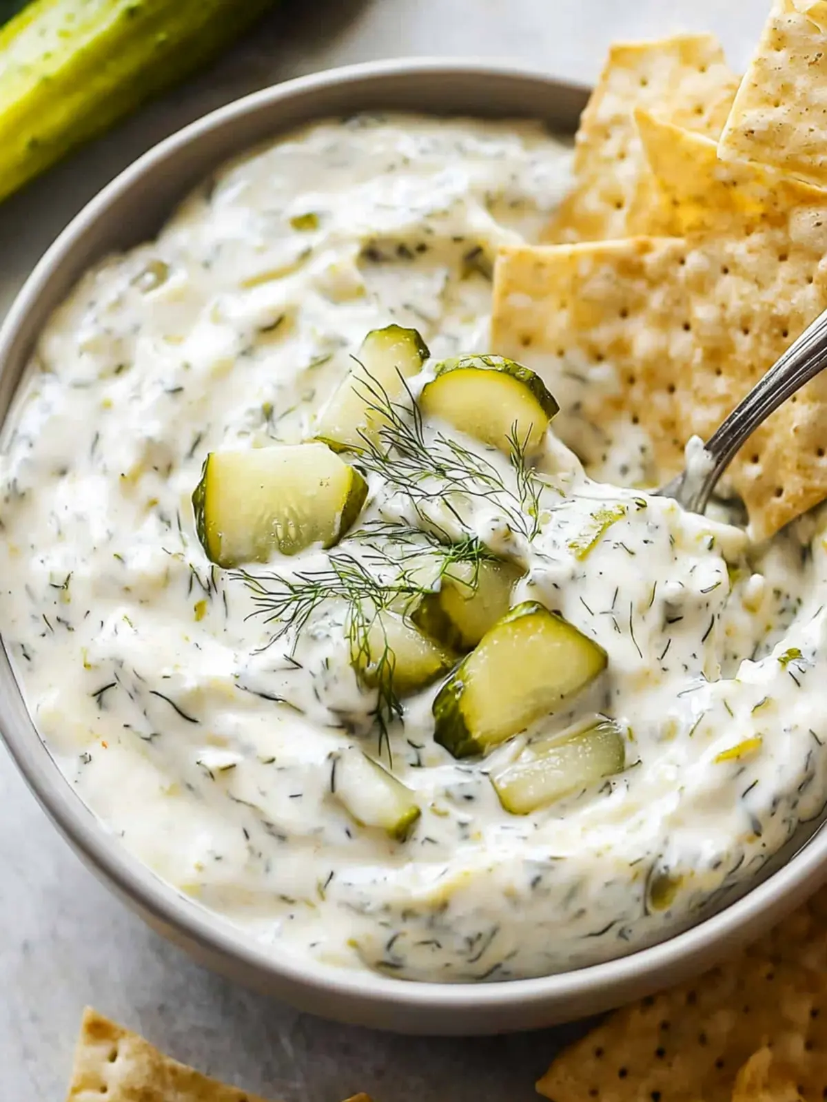 Dairy Free Dill Pickle Dip