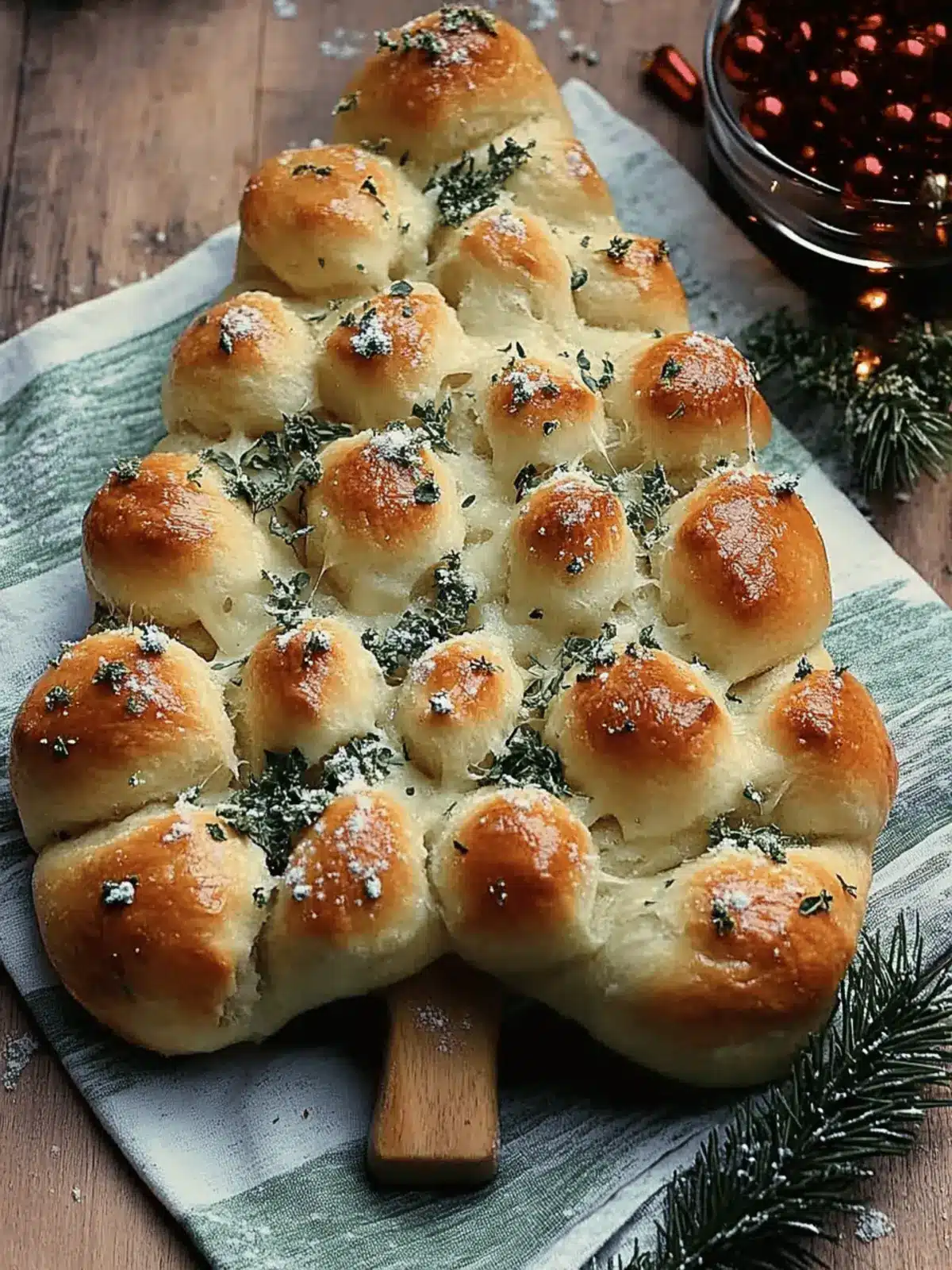 Cheesy Christmas Tree Bread