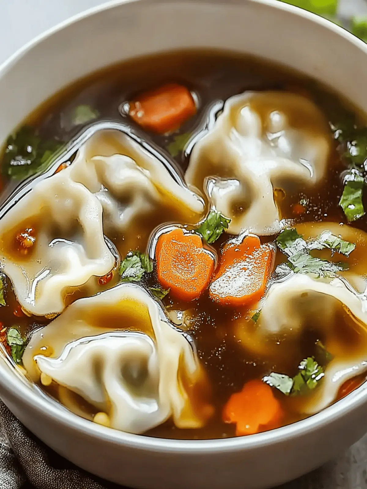 Comforting Potsticker Soup to Warm Your Soul in 25 Minutes 3 Comforting Potsticker Soup