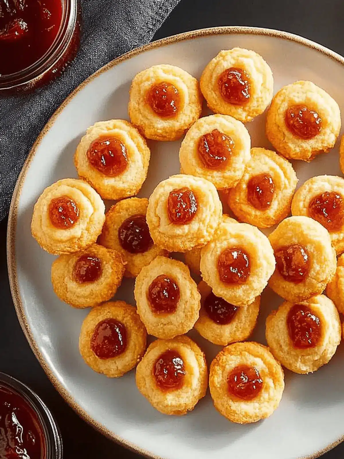 Pimiento Thumbprint Shortbreads with Jam