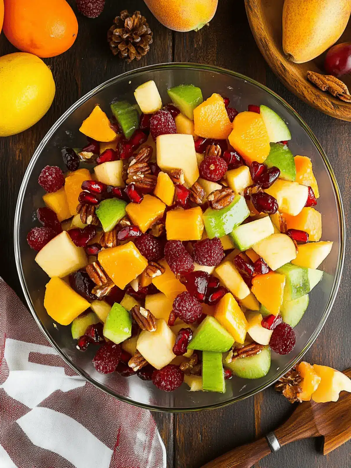 Fall Fruit Salad For Thanksgiving And Christmas