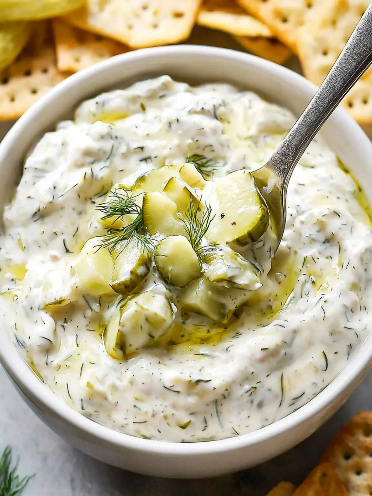Dairy Free Dill Pickle Dip