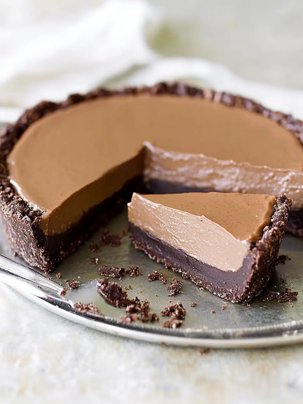 Indulge in Guilt-Free Chocolate Avocado Pie Bliss 3 Chocolate Avocado Pie