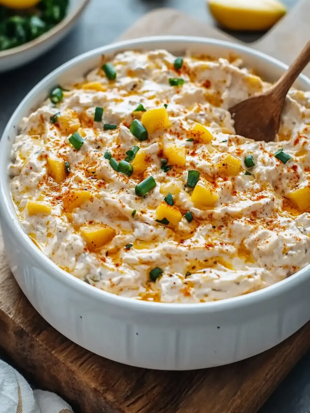 Creamy Banana Pepper Chicken Dip