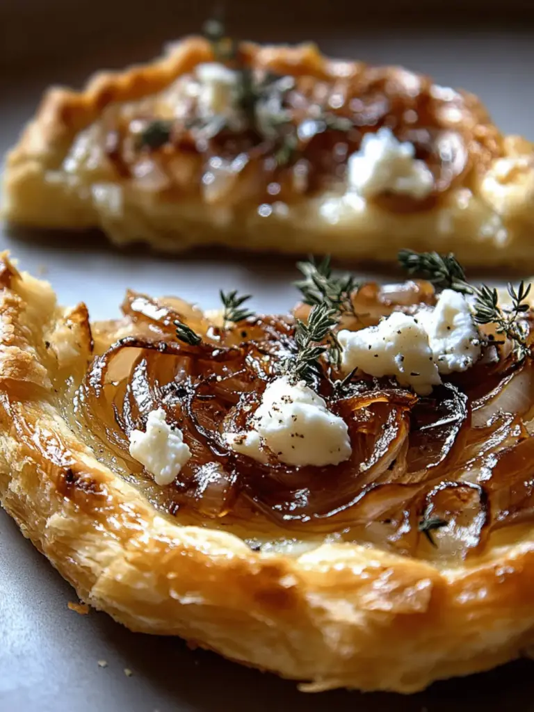 Caramelized Onion and Goat Cheese Tarts