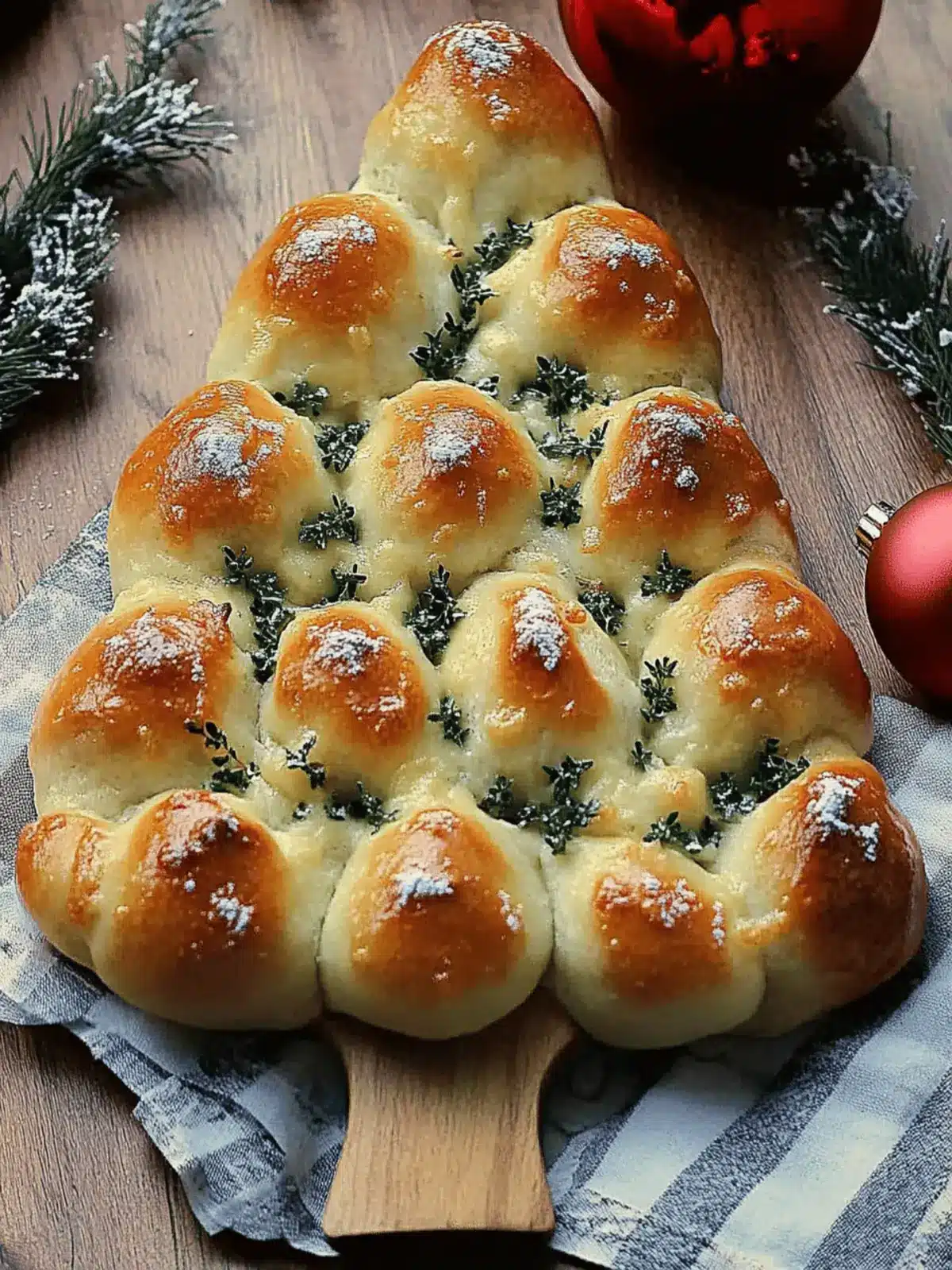 Cheesy Christmas Tree Bread