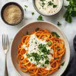 Decadent Sweet Potato Noodles with Vegan Alfredo Sauce Bliss 2 Sweet Potato Noodles with Vegan Alfredo Sauce