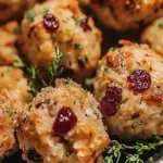 Cranberry Turkey Stuffing Balls