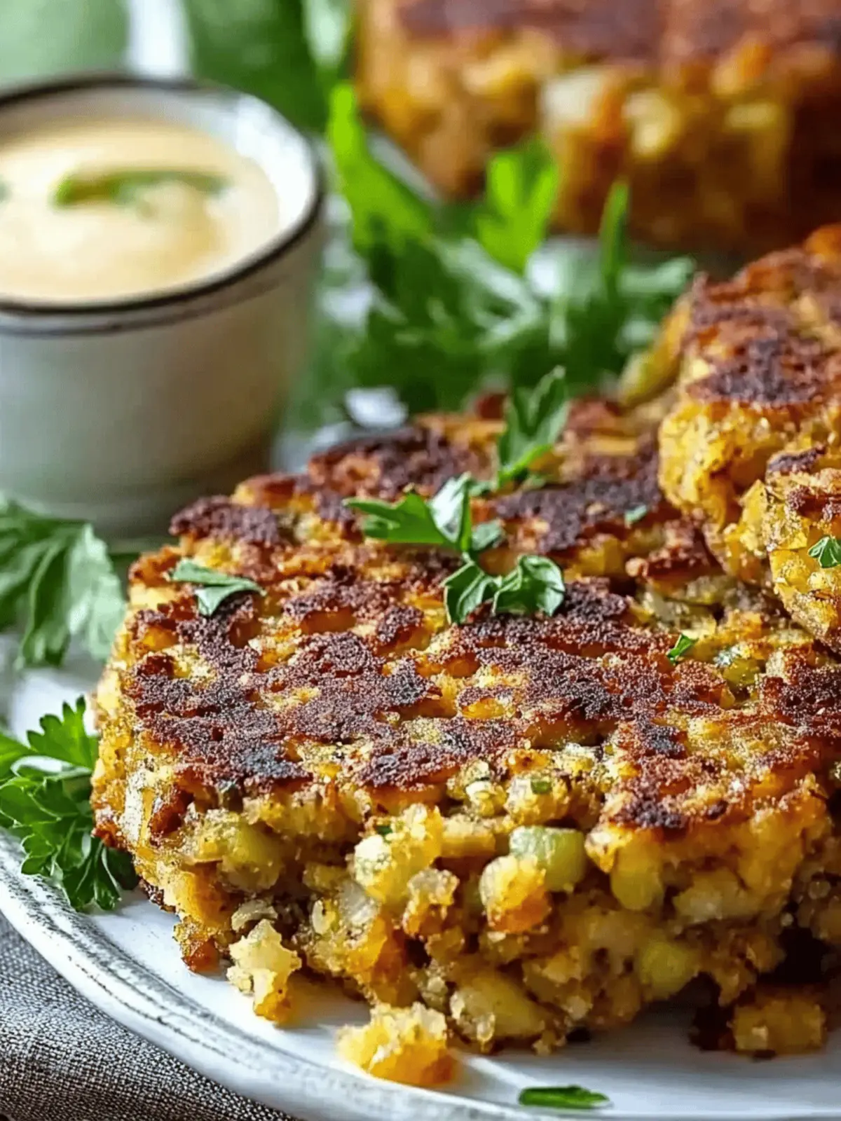 Transform Leftover Stuffing into Crispy Flavorful Cakes 4 Leftover Stuffing Cakes