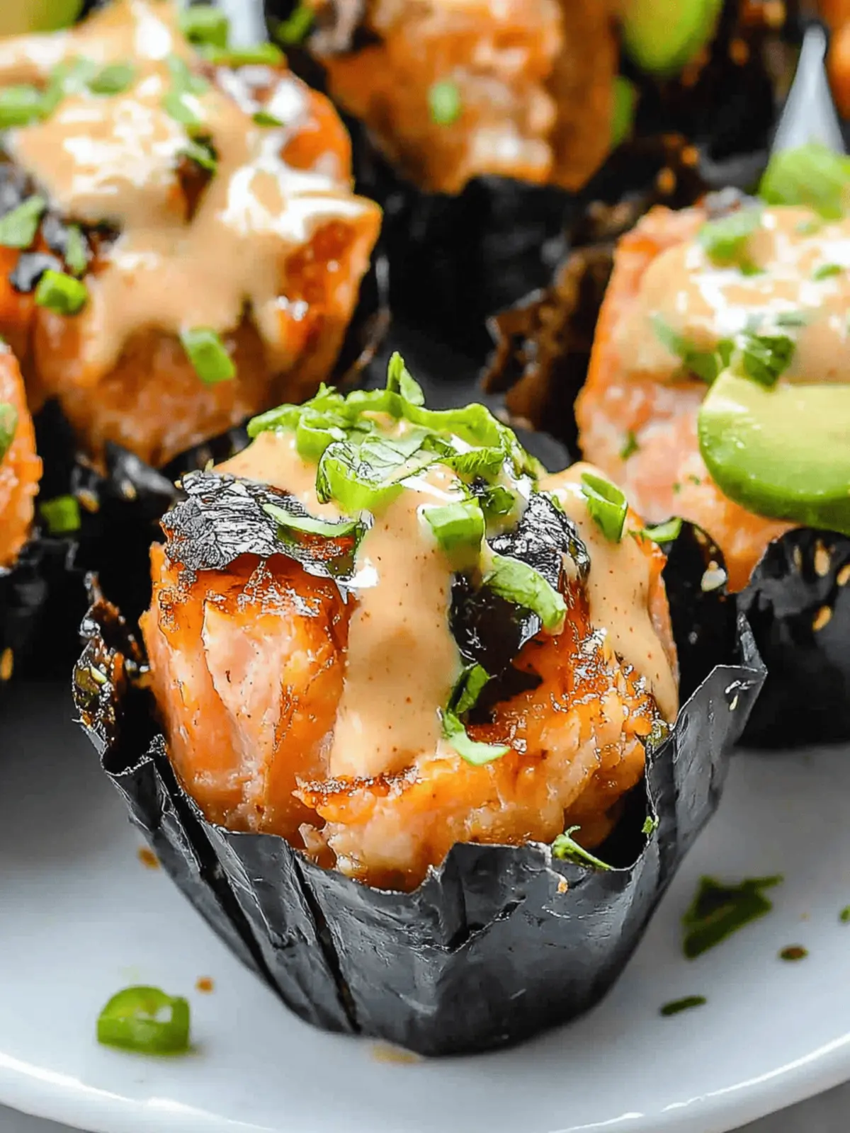 Spicy Salmon Rice Muffins