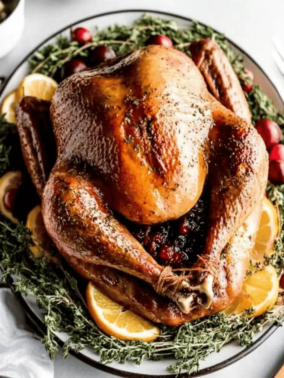 Classic Roast Turkey with Herb Butter & Zesty Cranberry Sauce 4 Classic Roast Turkey with Herb Butter and Cranberry Sauce