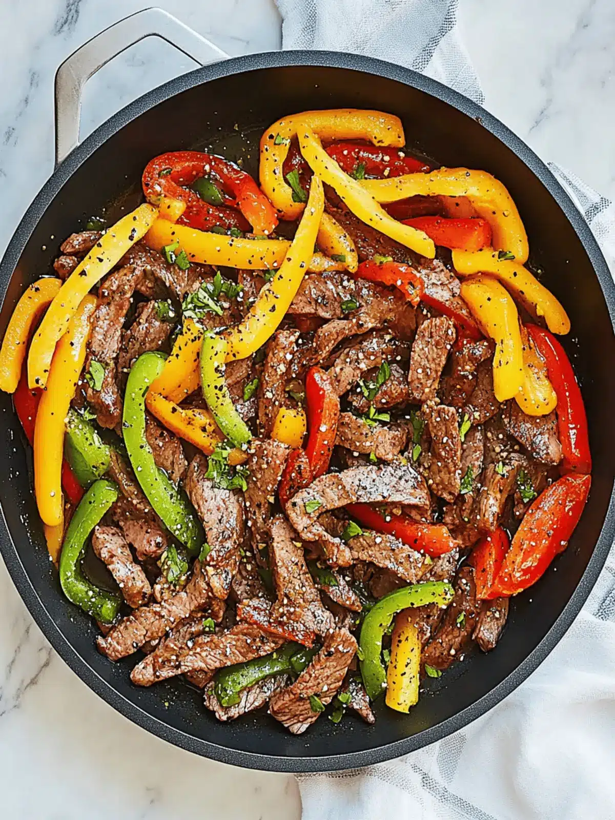 15-Minute Skillet Pepper Steak