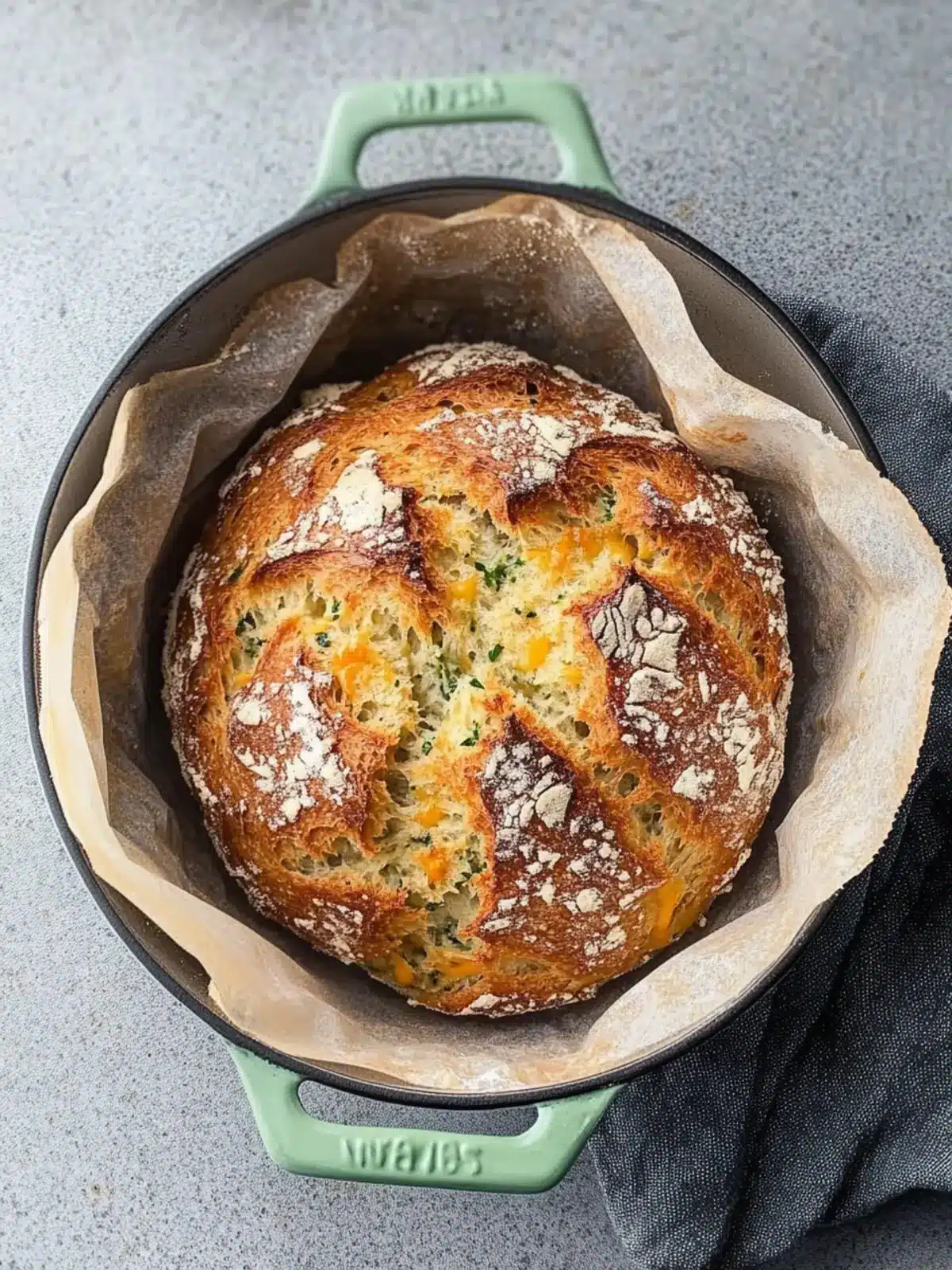 Cheesy Irish soda bread