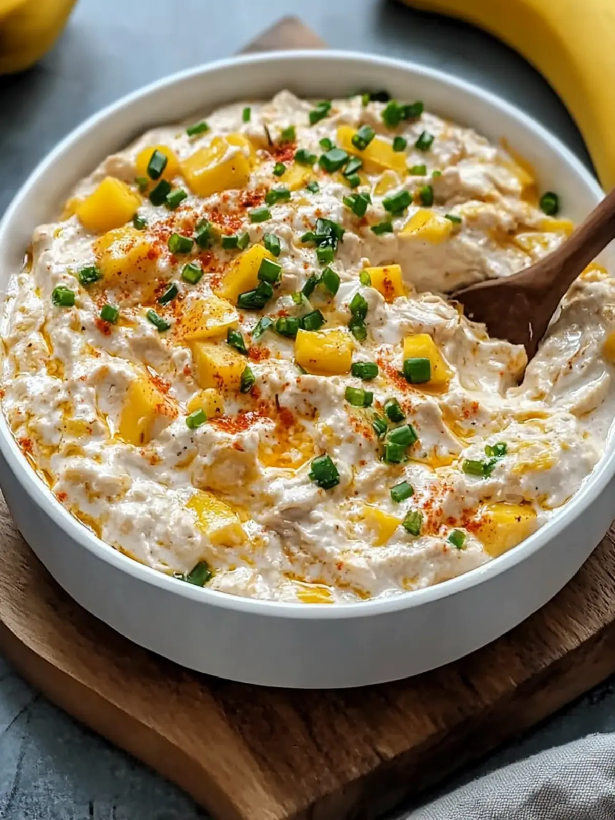 Creamy Banana Pepper Chicken Dip