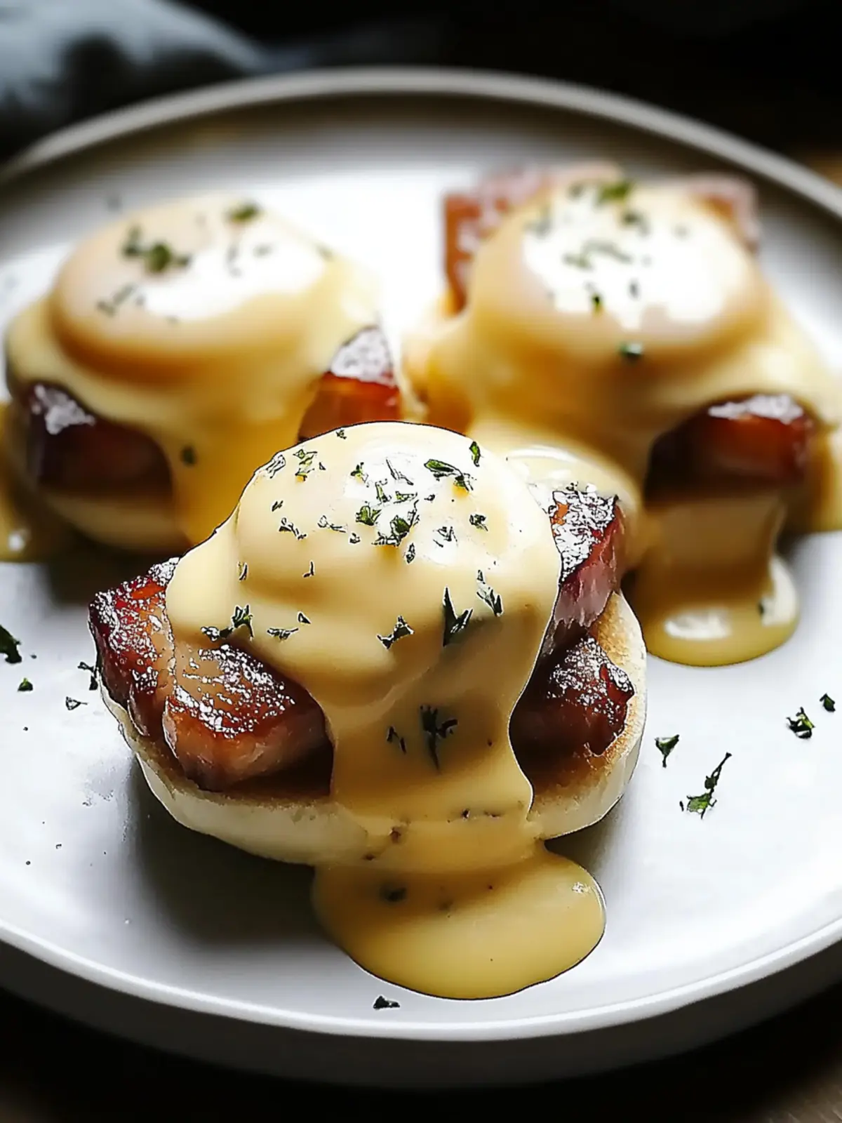 Gourmet Pork Belly Eggs Benedict