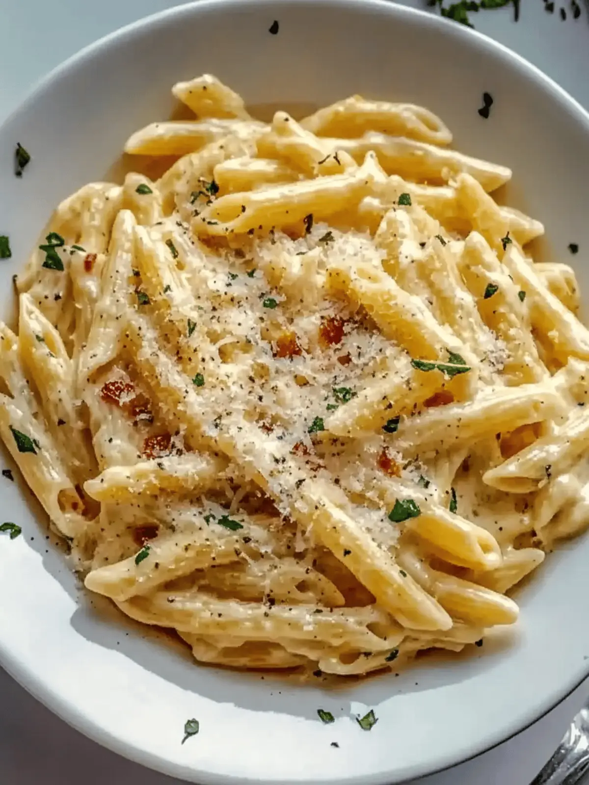 One Pot Creamy Garlic Pasta