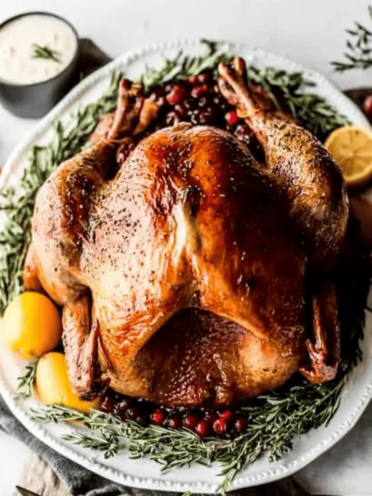 Classic Roast Turkey with Herb Butter & Zesty Cranberry Sauce 3 Classic Roast Turkey with Herb Butter and Cranberry Sauce