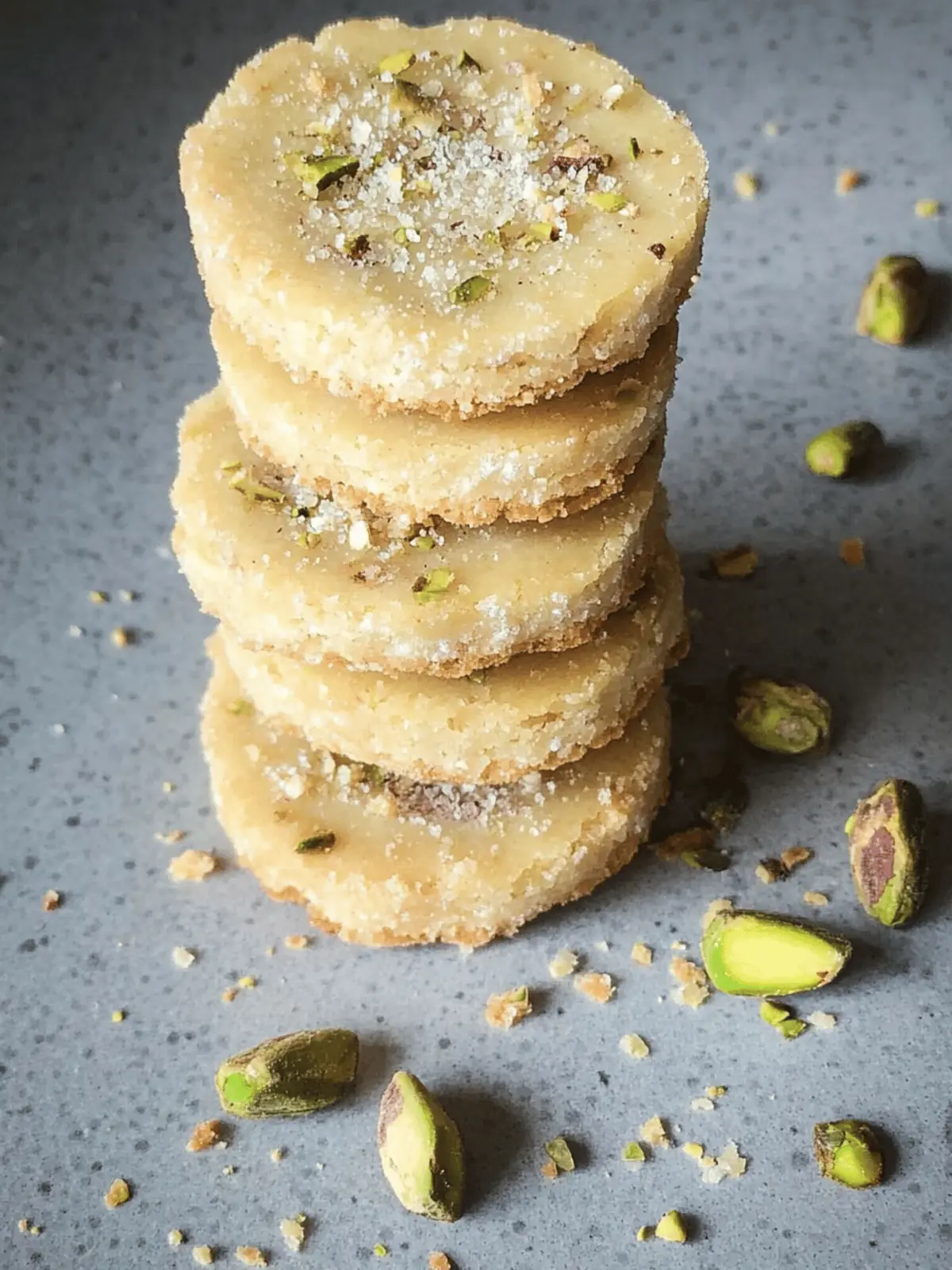 Pistachio Shortbread Cookies