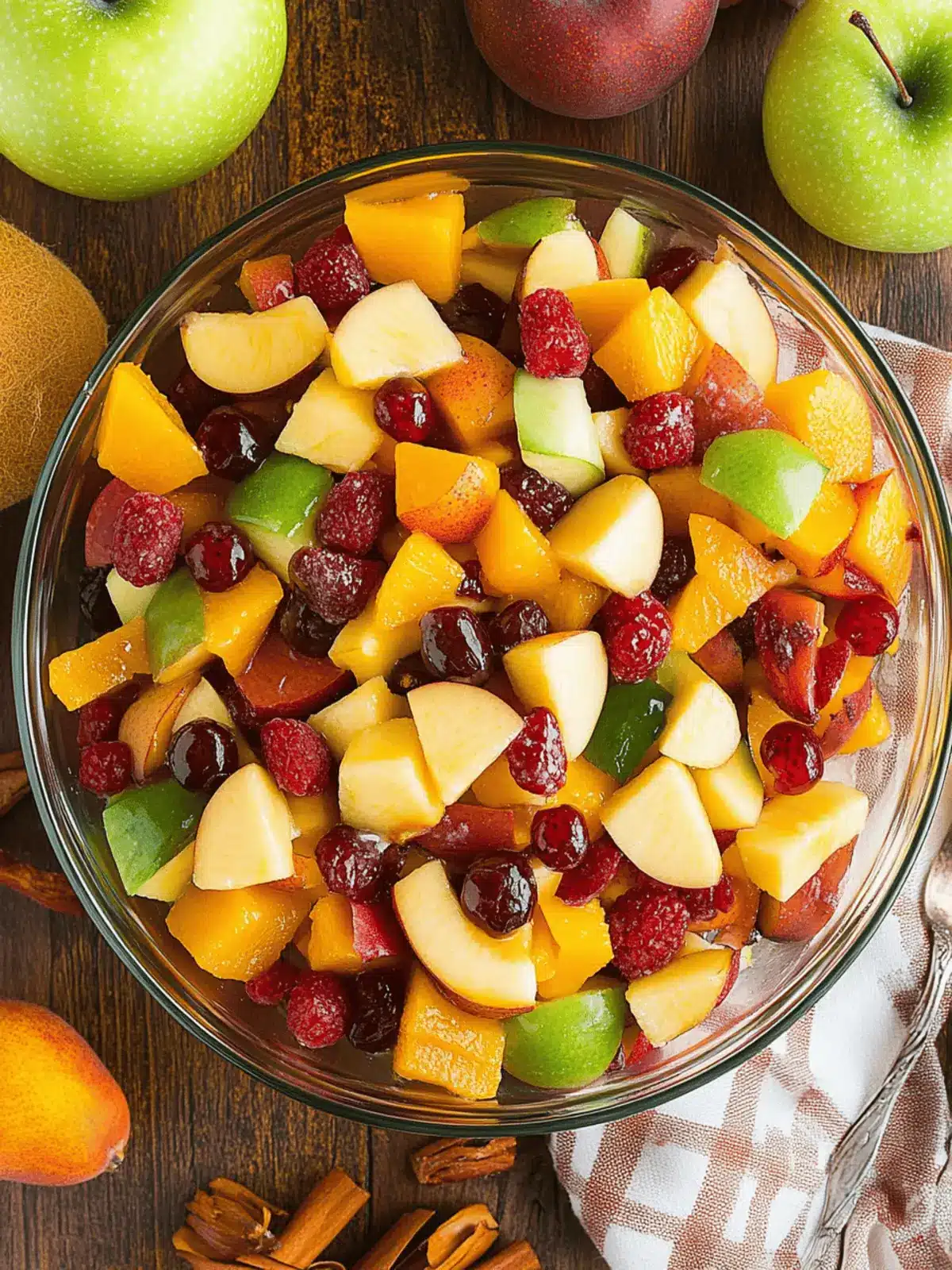 Fall Fruit Salad For Thanksgiving And Christmas