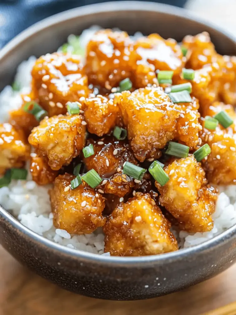 Crispy Honey-Garlic Tofu