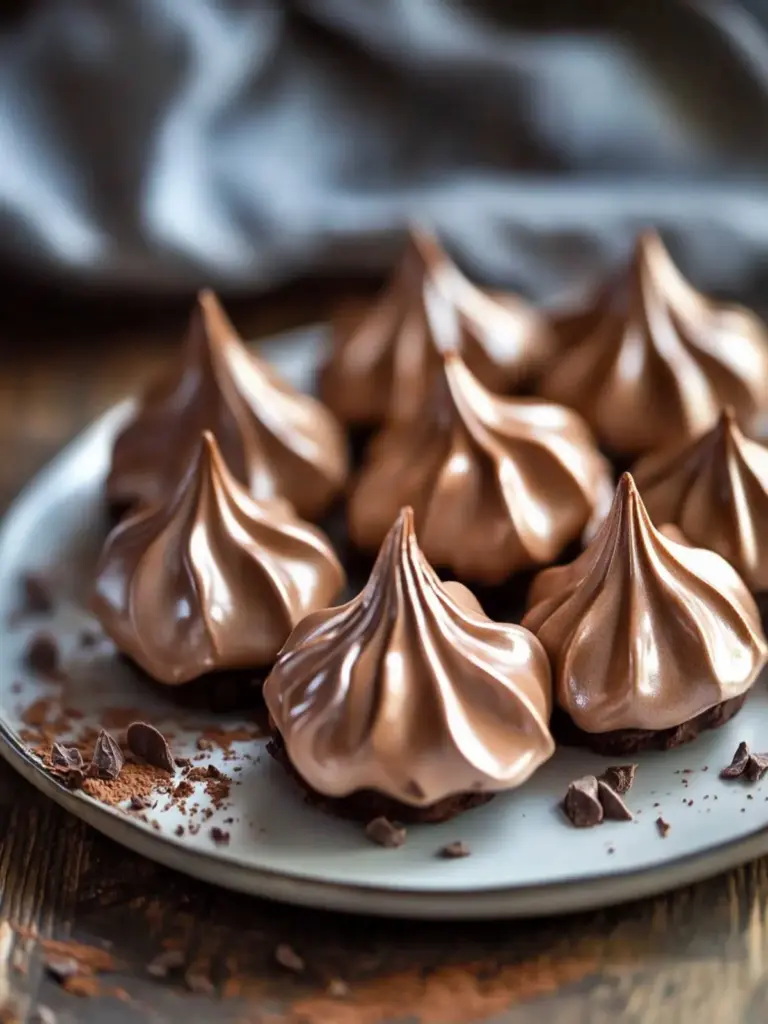 Delicious Chocolate Meringue Cookies